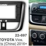 Los 10.1-inch frame geschikt voor de TOYOTA Yaris Vios 2016+