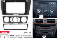 Los 9-inch frame geschikt voor de Bmw 3-serie e90 e91 e92 e93 2004-2012