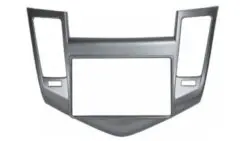 2-din inbouwframe / paneel Chevrolet Cruze 2009+ zwart